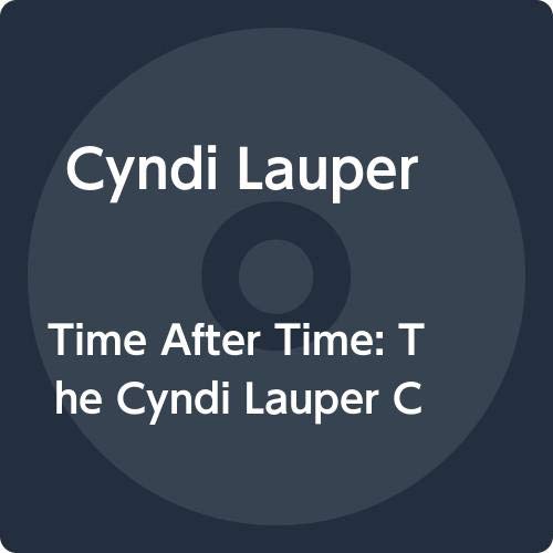 Cyndi Lauper "Time After Time" CD cover, dark blue background.