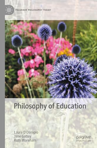 Book cover: "Philosophy of Education" with blue thistle flowers.