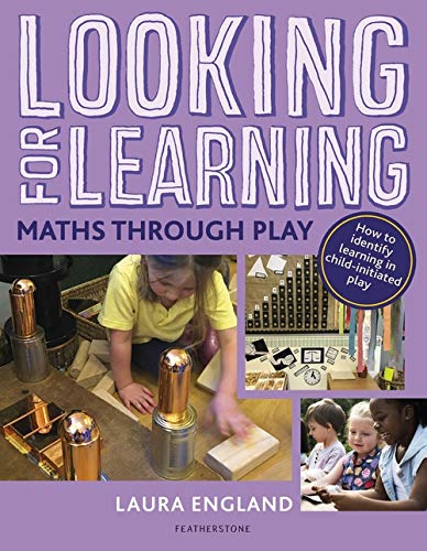 Book cover: "Looking for Learning: Maths through Play" with children playing.