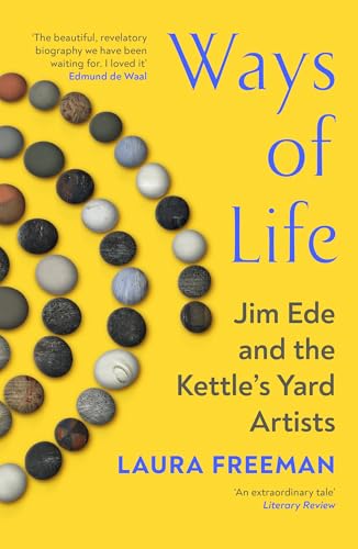 Book cover: "Ways of Life" with stones and blue text on yellow.