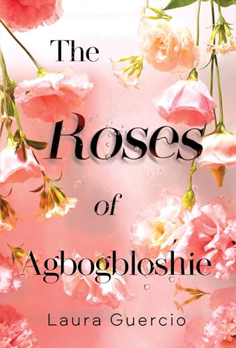 Book cover: pink roses and title “The Roses of Agbogbloshie”.
