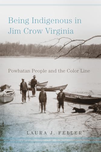 Book cover with historical photo of Powhatan people by a river.