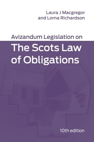 Book cover: "Avizandum Legislation on The Scots Law of Obligations", 10th edition.