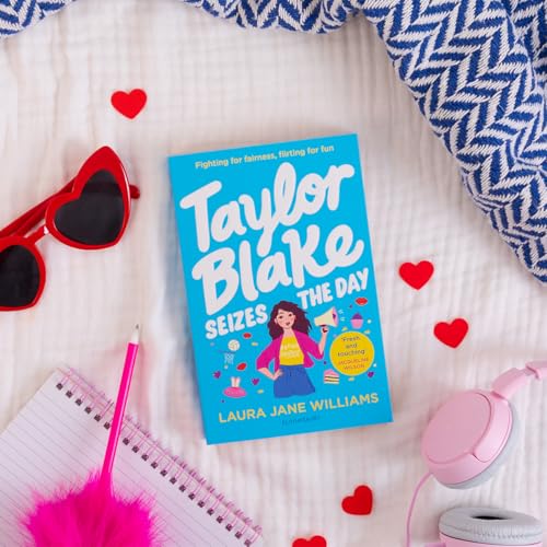 Book cover with a teen girl illustration, surrounded by accessories.