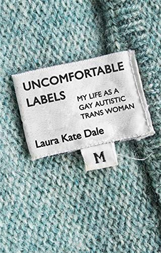 Book cover with a clothing label design, reading "Uncomfortable Labels.