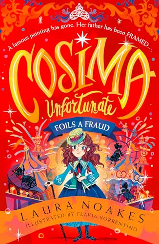 Book cover: “Cosima Unfortunate Foils a Fraud,” featuring a girl detective.