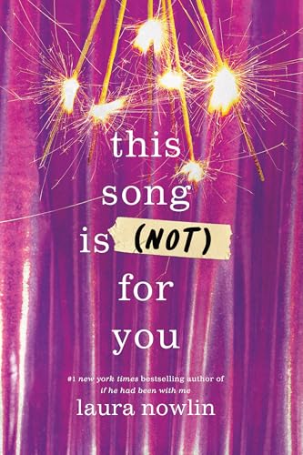 Book cover with sparkling lights and white text on purple background.
