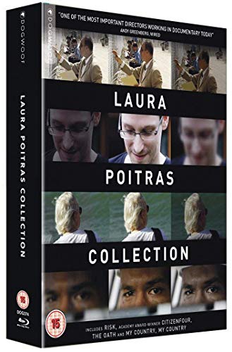 Blu-ray case for Laura Poitras Collection, featuring portrait images.