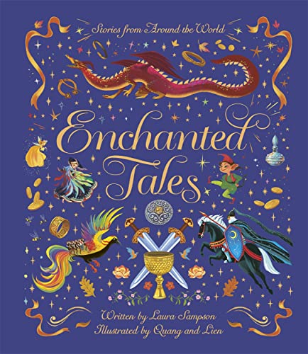 Book cover with colorful illustrations of dragons, fairies, and mythical creatures.