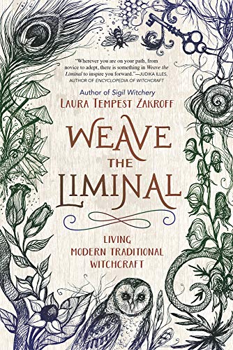 Book cover with ornate floral designs, an owl, and peacock feathers.