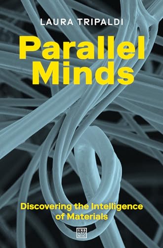 Book cover for "Parallel Minds" with abstract, swirling blue imagery.