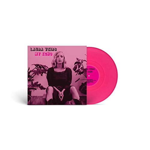 Laura Veirs "My Echo" vinyl LP, transparent pink record and cover.
