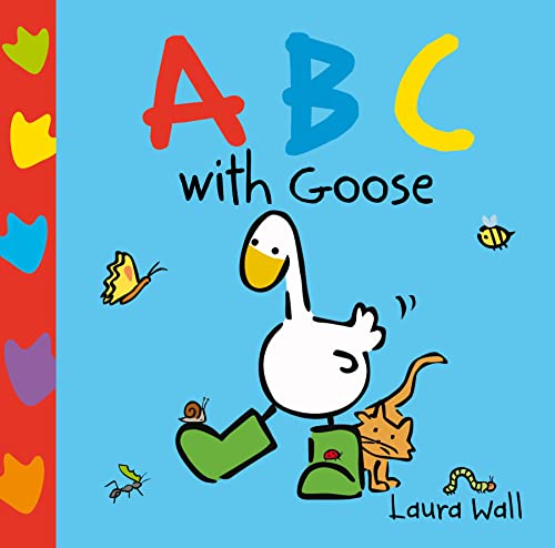 Children’s book cover with a goose, letters “ABC”, and small animals.