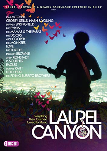DVD cover for "Laurel Canyon" documentary, featuring a guitarist silhouette.