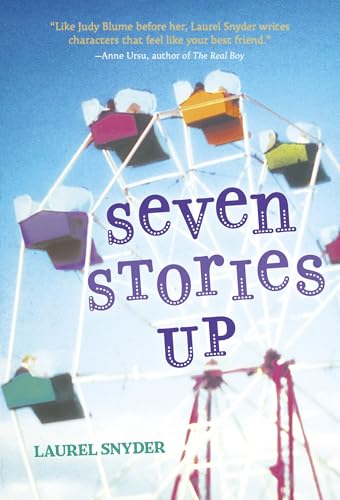 Book cover: "Seven Stories Up" with a Ferris wheel illustration.