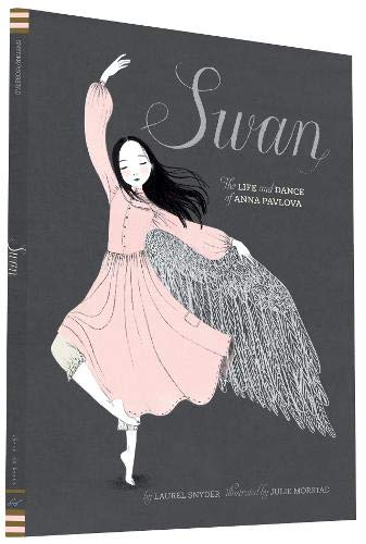Book cover depicting a ballerina in a pink dress with swan wings.