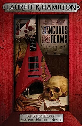 Book cover: red guitar, skull, and ornate text for "Incubus Dreams.