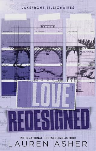 Book cover for “Love Redesigned” with architectural sketches and purple text.
