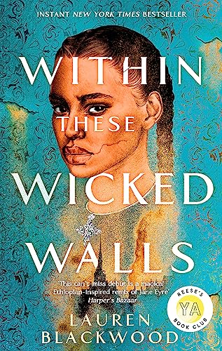 Book cover featuring a portrait of a woman against a teal patterned background.