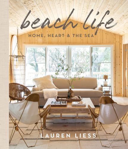 Book cover: coastal living room with light wood and neutral furniture.