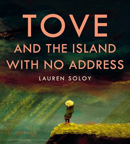Book cover: girl stands on cliff overlooking a colorful, abstract landscape.