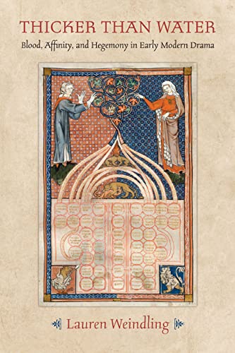 Book cover: illuminated manuscript image with title “Thicker Than Water.”