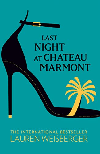 Book cover: black high heel, palm tree, teal background, title text.