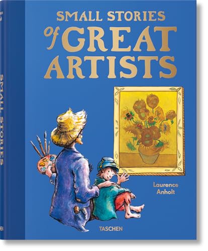 Book cover for Small Stories of Great Artists featuring an illustration of an artist.