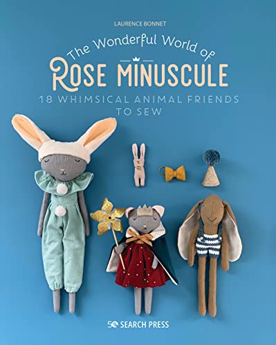 Book cover featuring handmade fabric animal dolls and sewing instructions.
