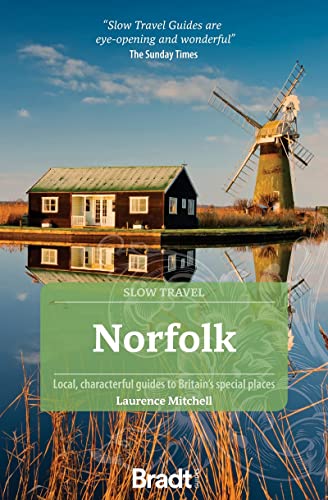 Book cover featuring a Norfolk windmill and thatched-roof building reflected in water.
