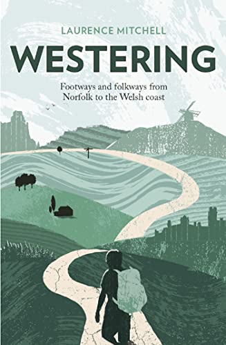 Book cover: person walking a winding path through rolling green hills.