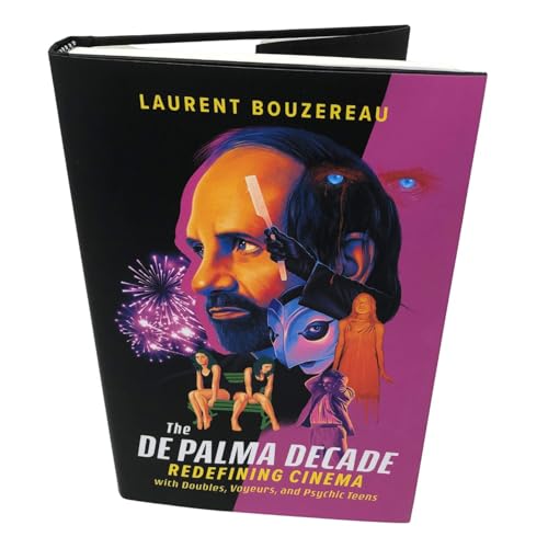 Book cover for "The De Palma Decade" featuring Brian De Palma’s portrait.