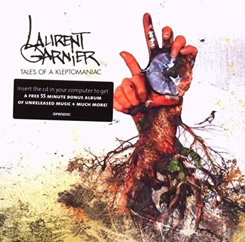 CD cover for Laurent Garnier’s “Tales Of A Kleptomaniac” with hand imagery.