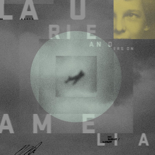 CD cover for Laurie Anderson’s “Amelia” with abstract portrait and text.