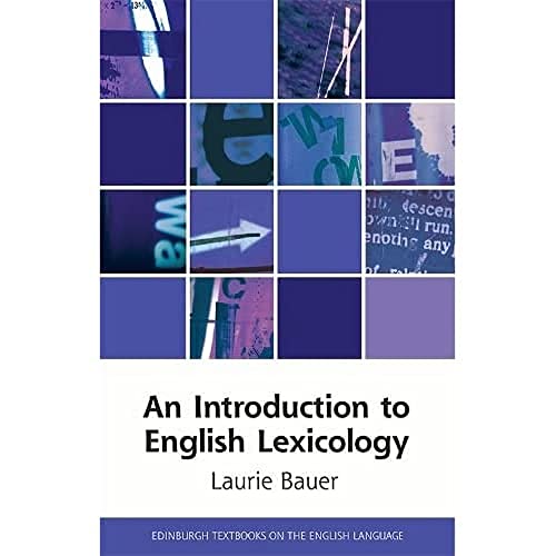 Book cover: “An Introduction to English Lexicology” with abstract grid design.