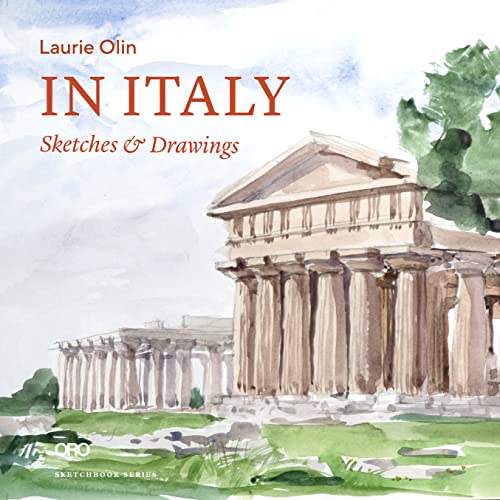 Book cover: watercolor sketches of Italian architecture and landscape.