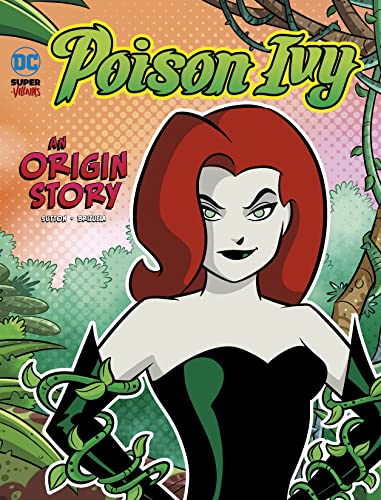 Comic book cover featuring Poison Ivy with red hair and green skin.