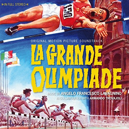 CD cover for "La Grande Olimpiade" soundtrack, featuring athletes running.