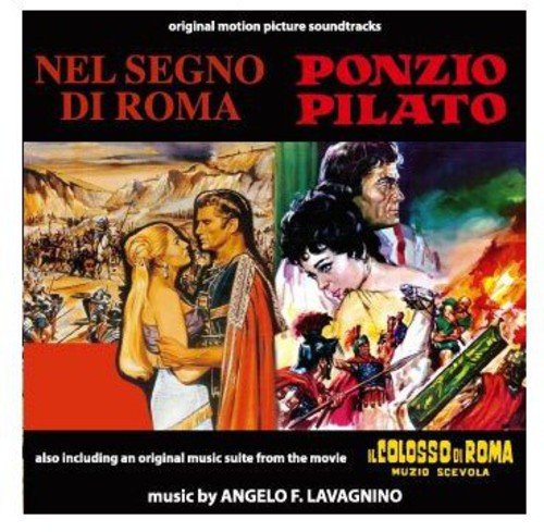 CD cover for "Nel Segno Di Roma / Ponzio Pilato" with film stills.