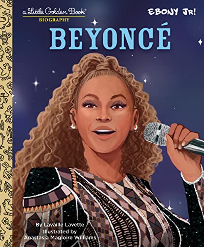 Beyoncé portrait on cover of a Little Golden Book biography.