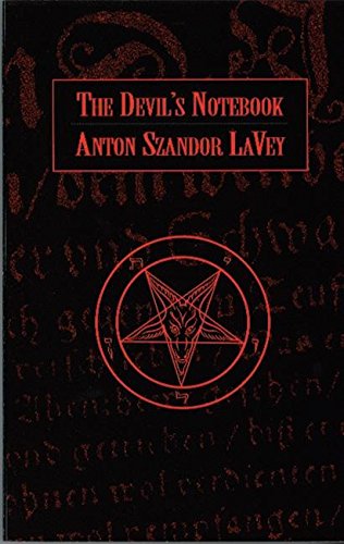 Black book cover with red title, pentagram, and occult symbols.
