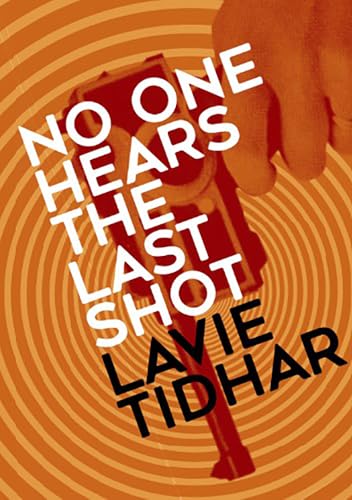 Book cover: handgun against a swirling orange and red background.