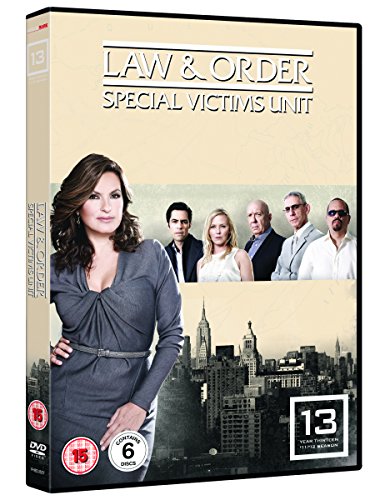 DVD cover for Law & Order: Special Victims Unit Season 13, cast shown.