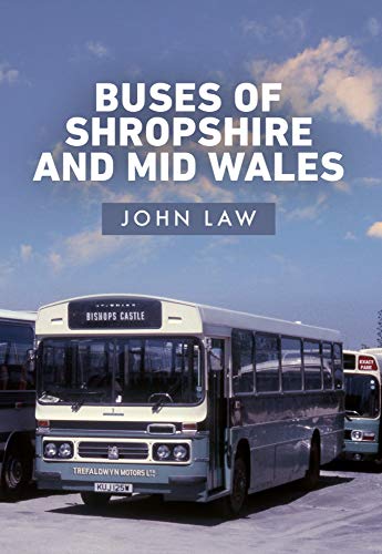 Book cover featuring a vintage blue bus with "Bishops Castle" displayed.