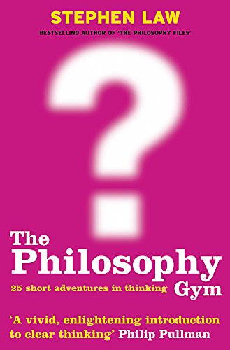 Book cover with a large white question mark on a bright pink background.