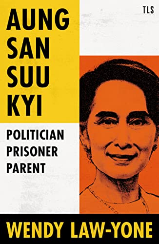 Book cover featuring a portrait of Aung San Suu Kyi, with bold yellow and orange blocks.