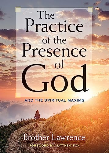 Book cover showing a person walking on a path toward a sunset over clouds.