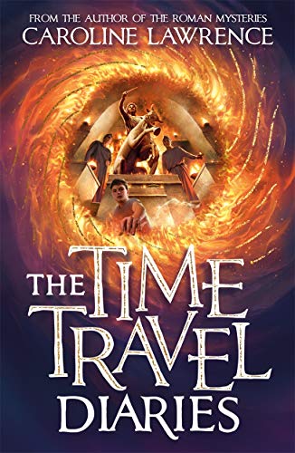Book cover: swirling orange and purple vortex with figures in Roman attire.