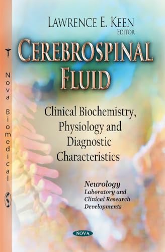 Book cover for “Cerebrospinal Fluid” with spinal cord illustration.
