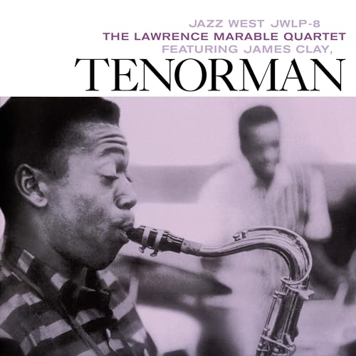 Jazz album cover featuring two musicians and a saxophone player.